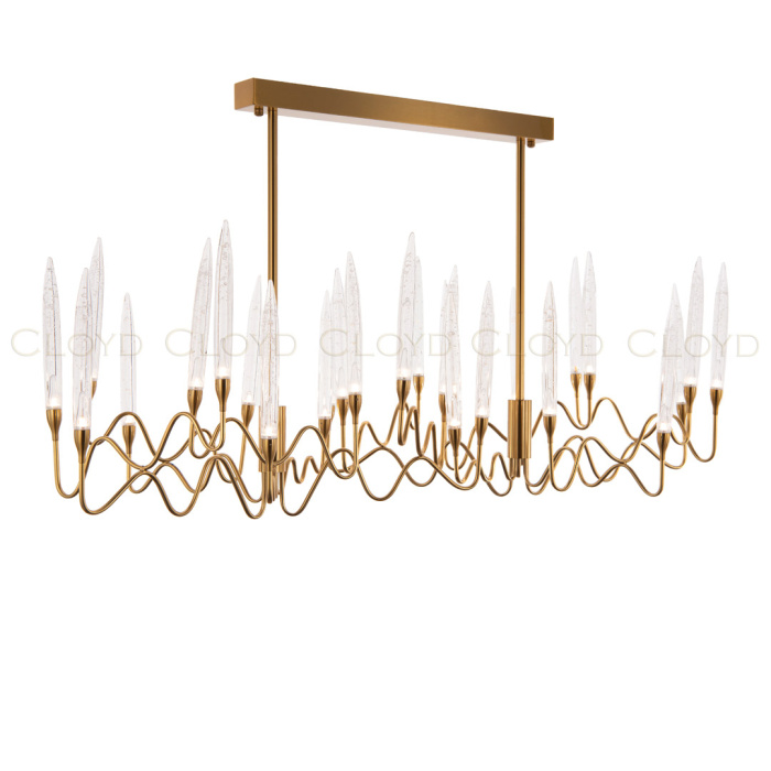 Люстра Cloyd ZOAR C26 / L120 см - латунь (арт.10407)