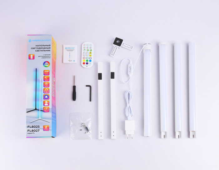 Светильник светодиодный напольный RGB с пультом Ambrella light FL8025