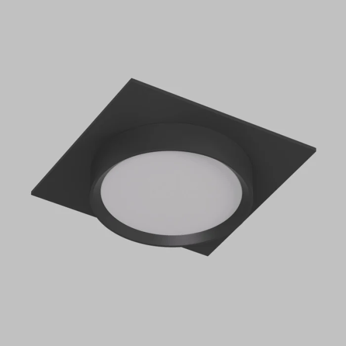 Точечный встраиваемый светильник FLAT DK2091-BK