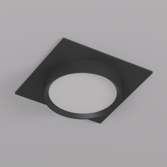 Точечный встраиваемый светильник FLAT DK2091-BK