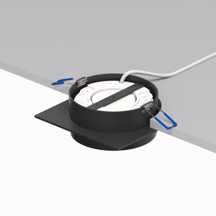 Точечный встраиваемый светильник FLAT DK2091-BK