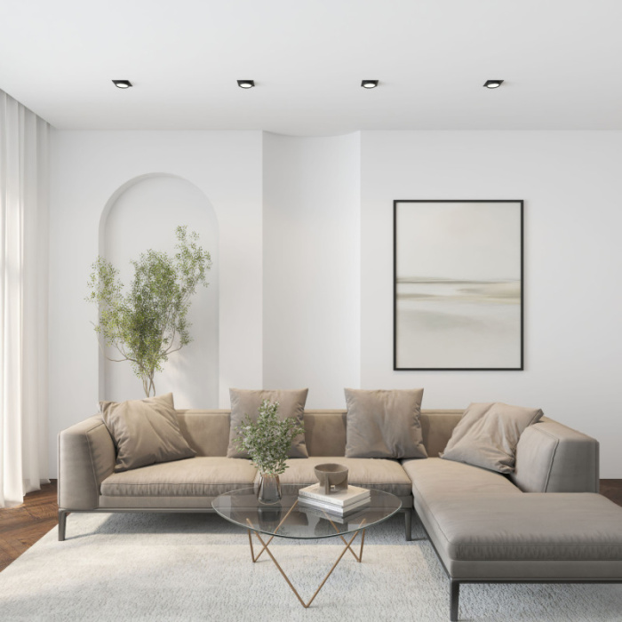 Точечный встраиваемый светильник FLAT DK2091-BK