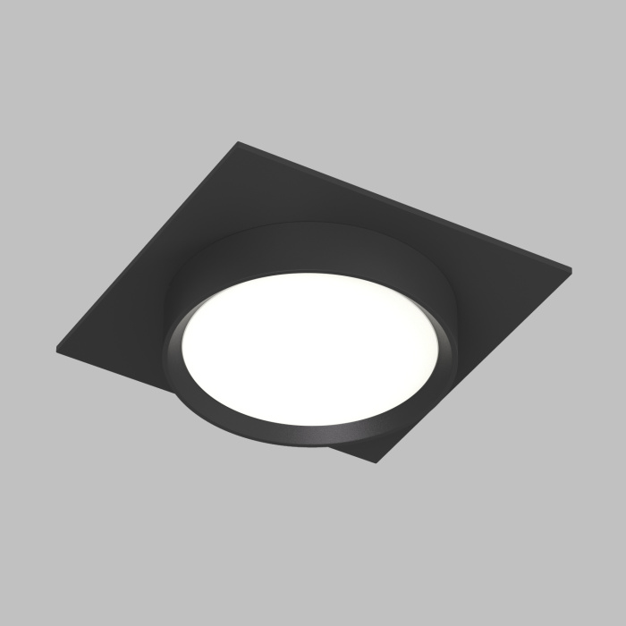 Точечный встраиваемый светильник FLAT DK2091-BK