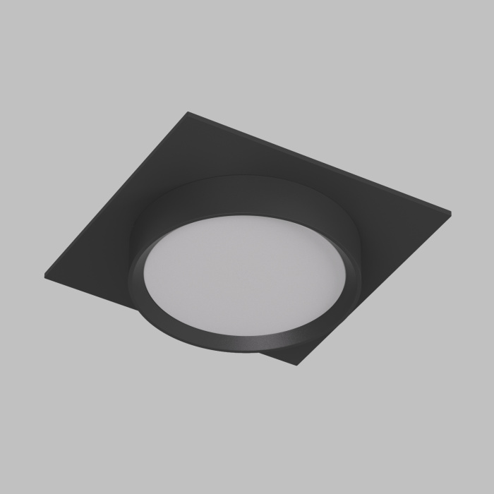 Точечный встраиваемый светильник FLAT DK2091-BK