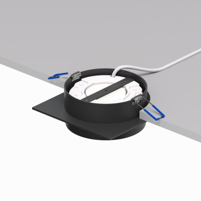 Точечный встраиваемый светильник FLAT DK2091-BK