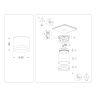 Накладной точечный светильник GX53 Ambrella light TN6571