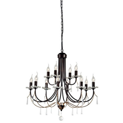 Подвесная люстра L&#039;ARTE LUCE RIALTO L15412.88 с подвесками из хрусталя