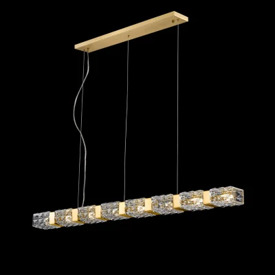 Подвесной светильник Cloyd CORUND-A P8 / L116 см - латунь (арт.10928)