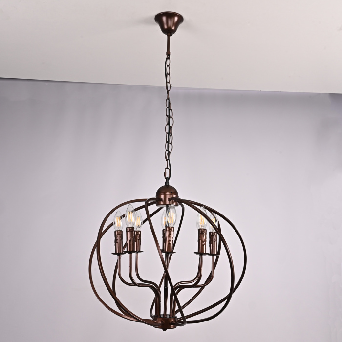 Подвесная люстра Cagie Dark chocolate L8 ImperiumLoft