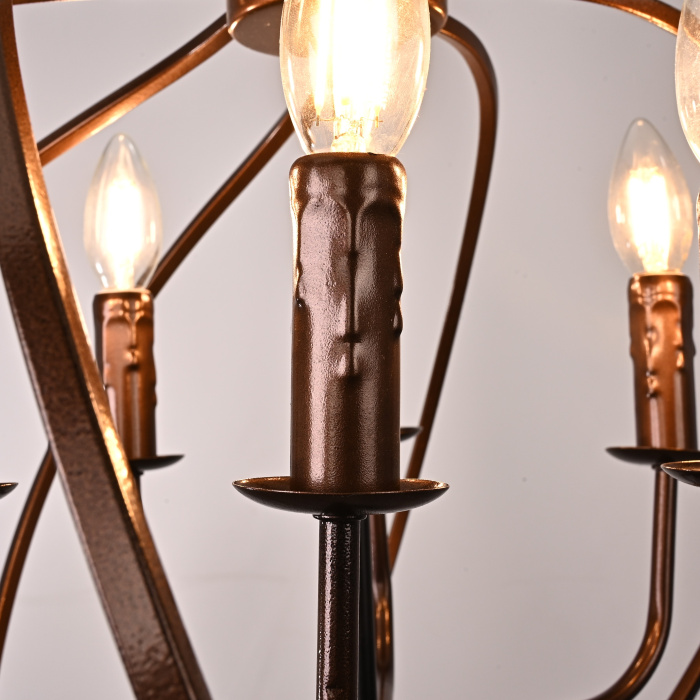 Подвесная люстра Cagie Dark chocolate L8 ImperiumLoft