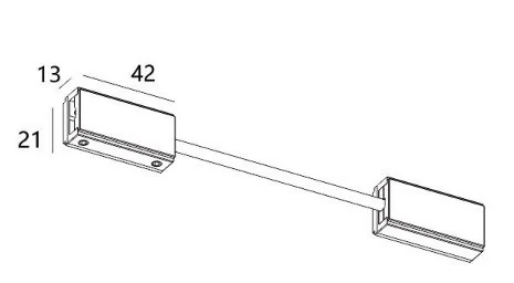 Коннектор гибкий угловой ITALLINE IT010-4012 black
