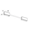 Коннектор гибкий угловой Italline IT010-4012 black