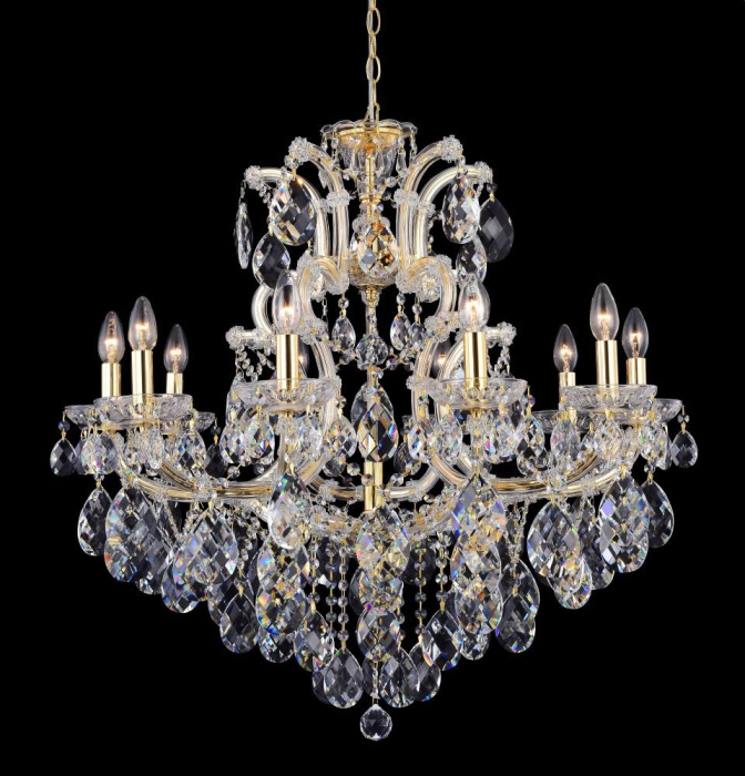 Люстра Crystal Lux ISABEL SP11 GOLD/TRANSPARENT