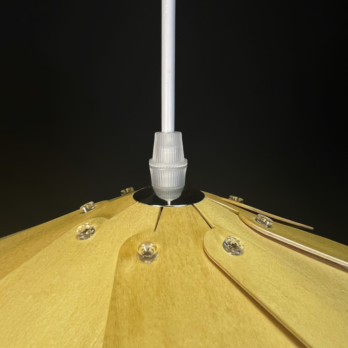 Подвесной светильник Crimea Pine Cone natural wood D50 ImperiumLoft