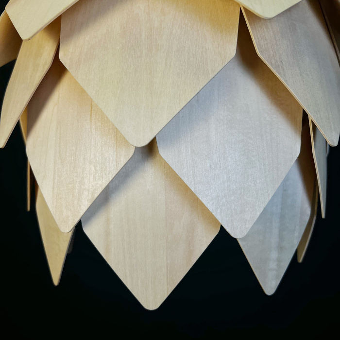 Подвесной светильник Crimea Pine Cone natural wood D50 ImperiumLoft
