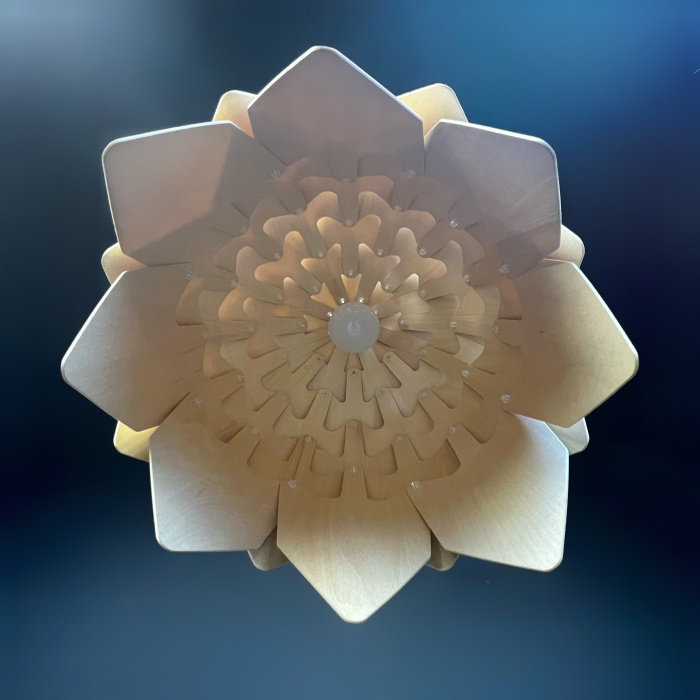 Подвесной светильник Crimea Pine Cone natural wood D50 ImperiumLoft