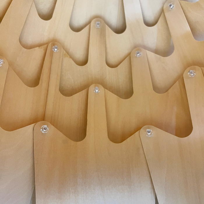 Подвесной светильник Crimea Pine Cone natural wood D50 ImperiumLoft