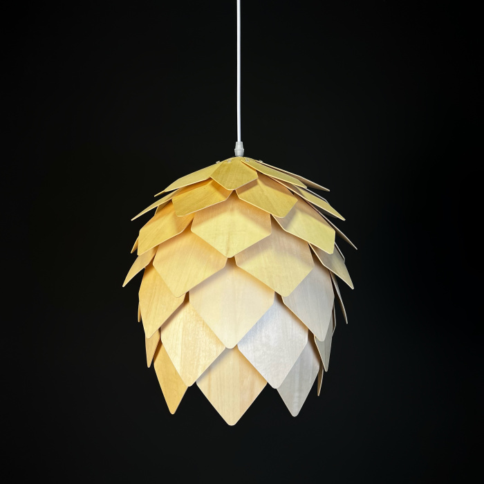 Подвесной светильник Crimea Pine Cone natural wood D50 ImperiumLoft