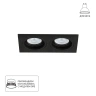 Точечный встраиваемый светильник Arte Lamp TARF A2178PL-2BK