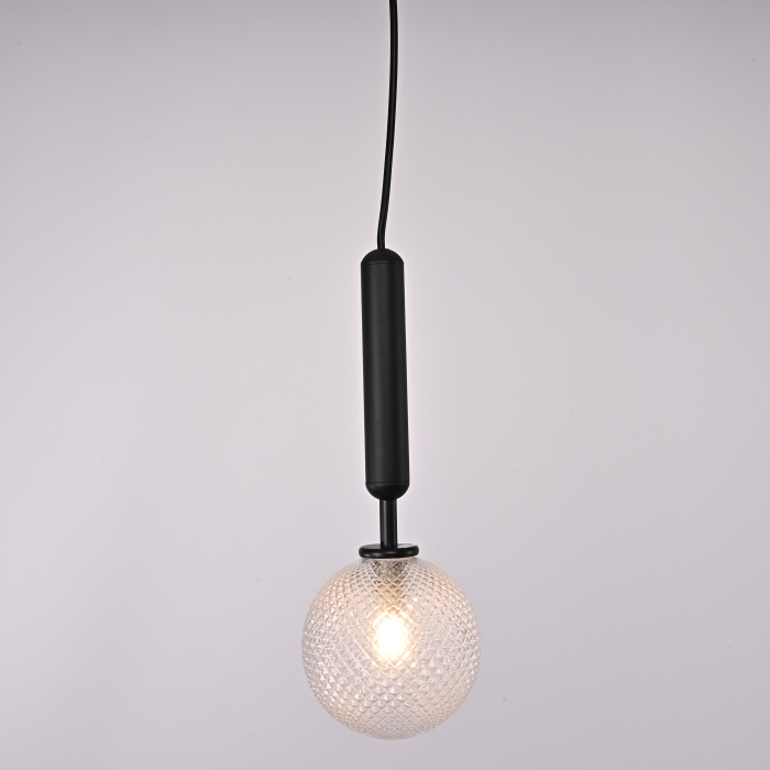 Подвесной светильник RAFFIN Black/Transparent ImperiumLoft