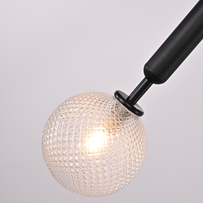 Подвесной светильник RAFFIN Black/Transparent ImperiumLoft