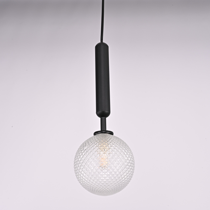 Подвесной светильник RAFFIN Black/Transparent ImperiumLoft