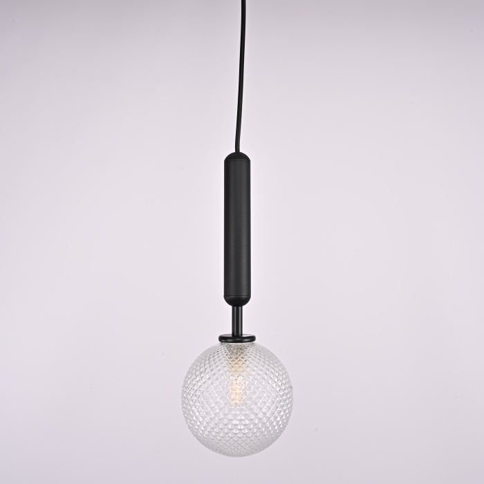 Подвесной светильник RAFFIN Black/Transparent ImperiumLoft