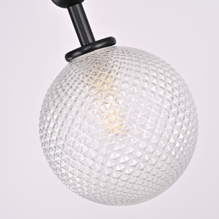 Подвесной светильник RAFFIN Black/Transparent ImperiumLoft