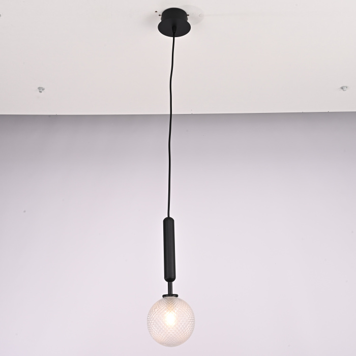 Подвесной светильник RAFFIN Black/Transparent ImperiumLoft