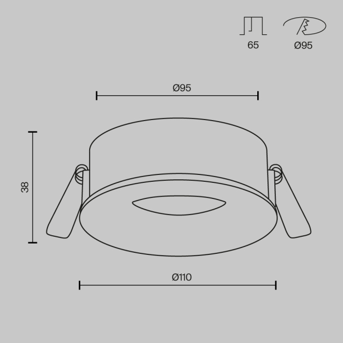 Встраиваемый светильник Maytoni Slim DL027-GX53-W