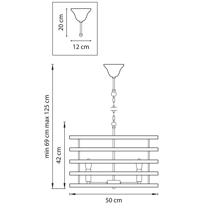 Подвесная люстра Epsilon LIGHTSTAR 735050