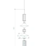 Светильник подвесной Crystal Lux VALENCIA SP1.3 GOLD