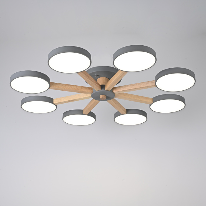 Потолочная люстра TURNA 8 Gray ImperiumLoft