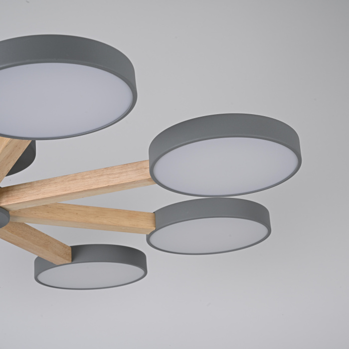 Потолочная люстра TURNA 8 Gray ImperiumLoft