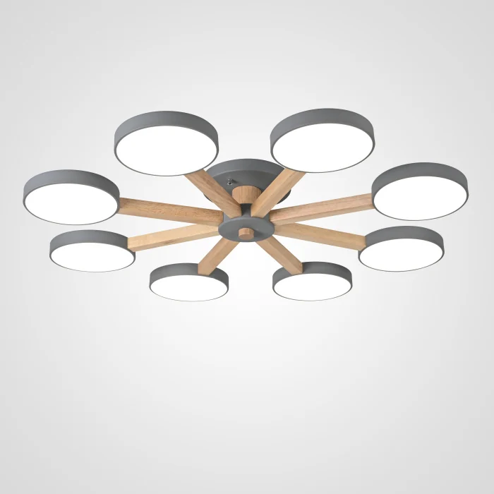 Потолочная люстра TURNA 8 Gray ImperiumLoft