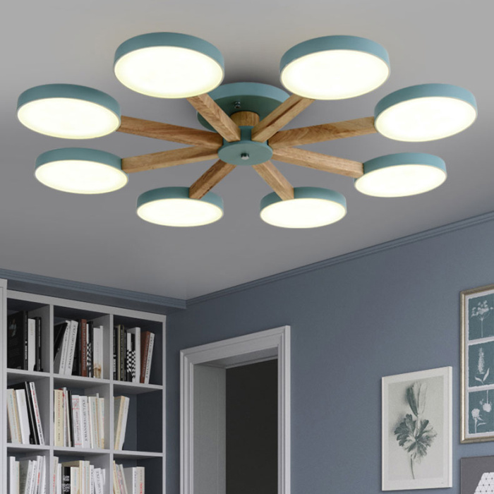 Потолочная люстра TURNA 8 Gray ImperiumLoft