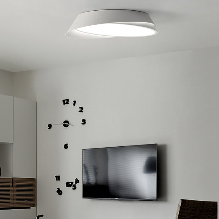 Потолочный светильник SHELL D50 White Black ImperiumLoft