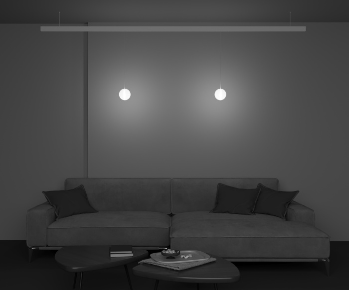 Трековый подвесной светильник Maytoni Luna TR039-4-5WTW-DD-W