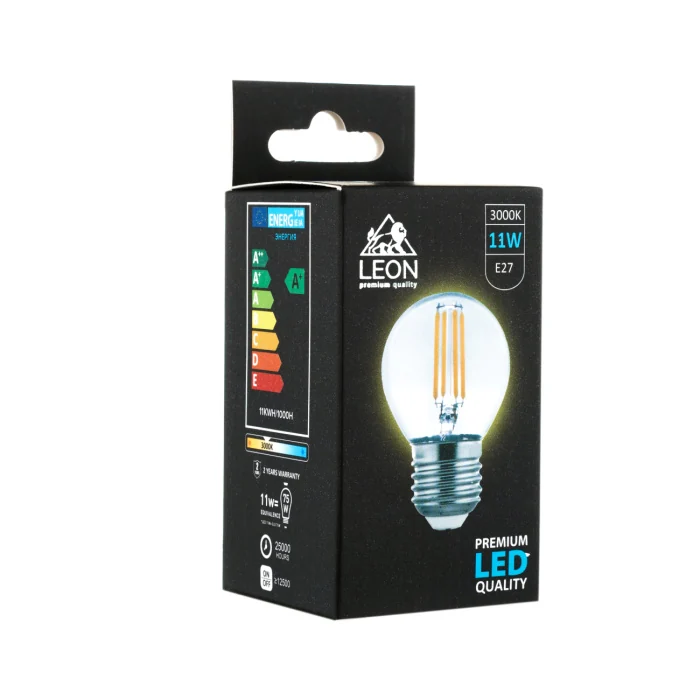Светодиодная лампа Leon LE-G45-11W-3000K-E27/CL