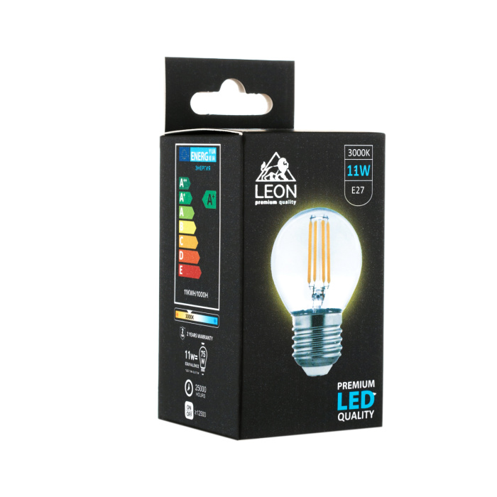 Светодиодная лампа Leon LE-G45-11W-3000K-E27/CL