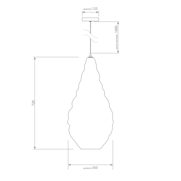 Подвесной светильник Covali VH-29976 L