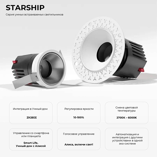 Встраиваемый светодиодный светильник Ledron FQS10075-12D