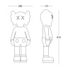 Дизайнерская статуэтка Ledron Kaws Mini 61A white