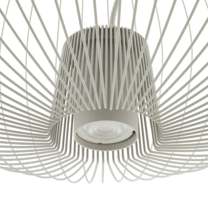 Подвесная люстра Nowodvorski Pumpkin M Silk Gray 11244