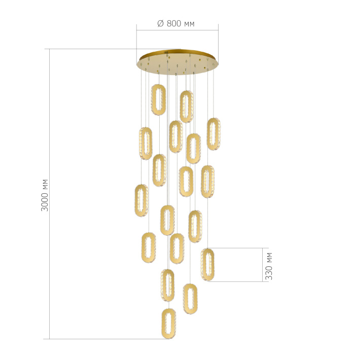 Подвесной светильник ST LUCE ALLUNGO SL6506.203.18