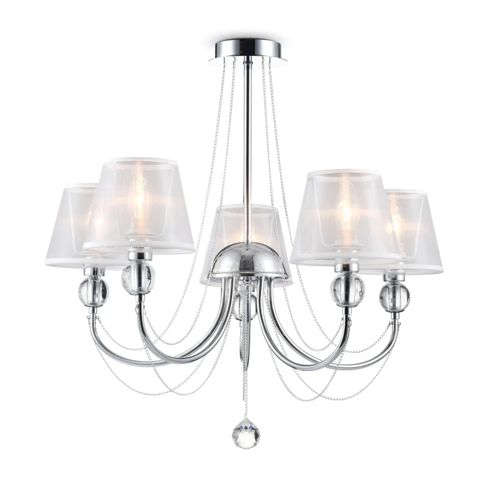 Люстра на штанге Freya Beverly FR5661-PL-05-CH