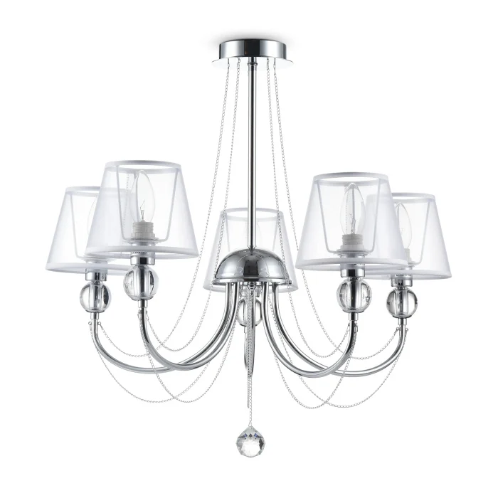 Люстра на штанге Freya Beverly FR5661-PL-05-CH
