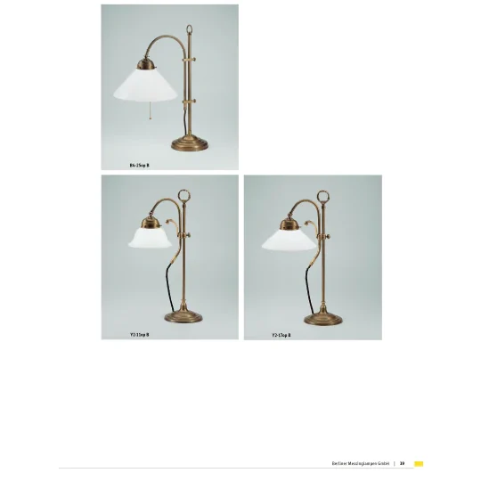 Настольная лампа Berliner Messinglampen Y2-11opB