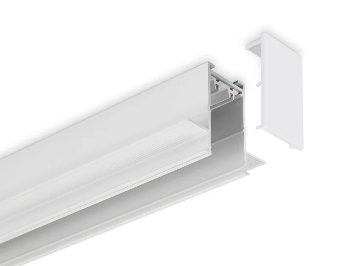 Шинопровод встраиваемый под ГКЛ 12,6мм Magnetic 220V IP20 3000*62.5*56 Ambrella light GL1011