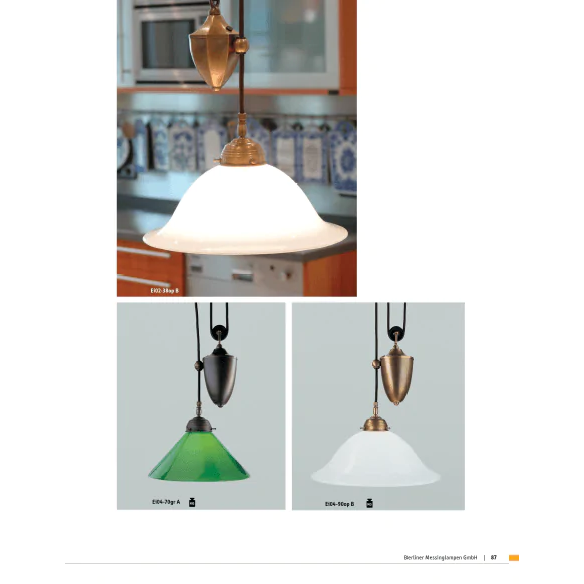 Подвесной светильник Berliner Messinglampen Ei04-90opN